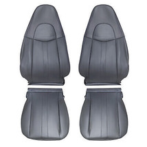 Front Driver Passenger Seat Cover Dark Gray For Chevy Express 1500 2500 ... - £74.75 GBP