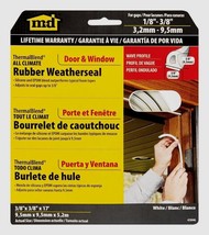 MD ThermalBlend All Climate Rubber Weatherseal For Door &amp; Window 17&#39; x3/... - £28.98 GBP