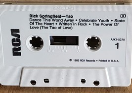Vintage Tao by Rick Springfield (Cassette, Oct-1990, RCA)  Tape - £7.43 GBP