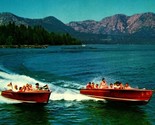 Exciting Speedboat Trips Locks Landing Lale Tahoe CA UNP Vtg Chrome Post... - £9.48 GBP