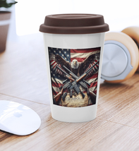 Patriotic Coffee Mug | Flag Eagle Guns |Second Amendment | 11oz Cup - $24.99