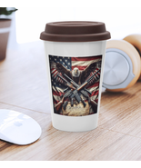 Patriotic Coffee Mug | Flag Eagle Guns |Second Amendment | 11oz Cup - $24.99