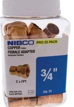3/4" Copper x Female Adapter Pack of 25 - $95.54
