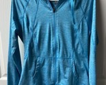 Champion Womens Small Blue Heather  Full Zip Unlined Jacket Hoodie - $13.46