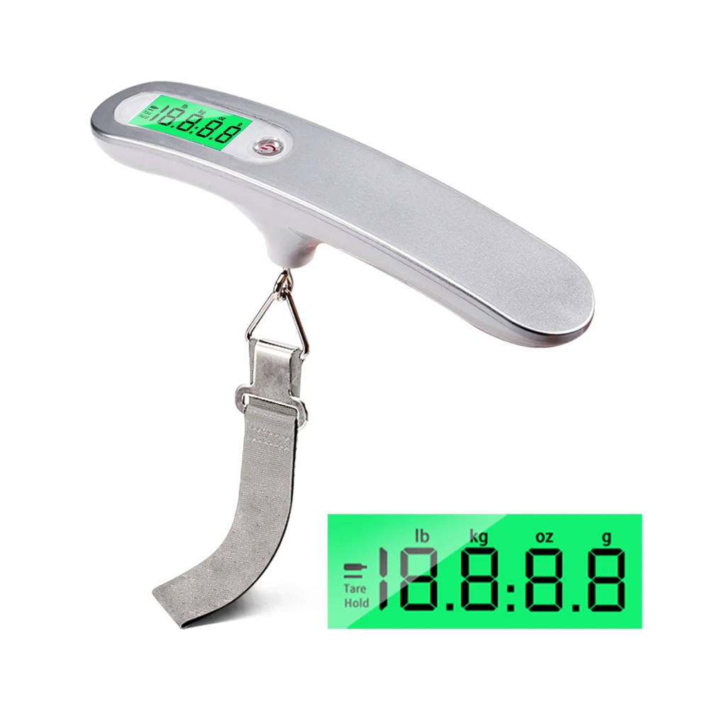 Portable LCD Digital Scale 50kg/110lb Electronic Balance Luggage Hanging Scale S - £157.53 GBP