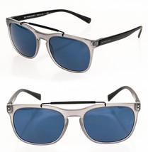 BURBERRY BE4244 Black Grey Translucent Blue Rectangular Check Sunglasses... - £154.92 GBP