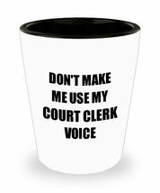 Court Clerk Shot Glass Coworker Gift Idea Funny Gag For Job Liquor Lover Alcohol - £10.29 GBP