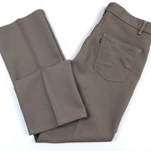 VINTAGE Levi&#39;s Mens 38x32 517 Sta-Prest Pants Slacks Brown Creased Made In USA  - £38.56 GBP