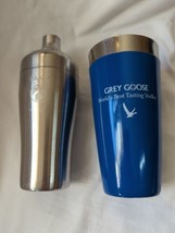 Pama &amp; Grey Goose Cocktail Shaker Mixing Tin Lot Of 2 - £7.77 GBP