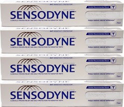 Sensodyne Fluoride Whitening Sensitivity Protection Toothpaste [Pack of 4] - $52.24