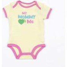 Girls Bodysuit Carters Yellow Mommy Loves Me Summer-size Newborn - £7.11 GBP