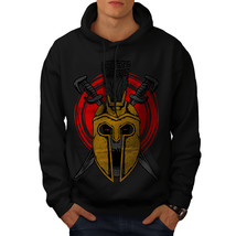 Wellcoda War Gladiator Death Skull Mens Hoodie,  Casual Hooded Sweatshirt - £26.01 GBP+