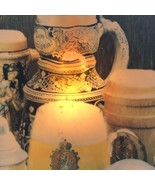 Vintage STROH&#39;S BEER Molded Light Up Beer Sign Lion Steins 18”x20” - $58.95 CAD