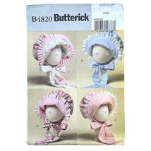 Butterick Sewing Pattern 4820 Bonnet Hat Child Girls Size S-XL - $8.99