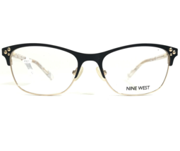 Nine West Occhiali Montature NW1082 001 Nero Trasparente Oro Occhio di Gatto - £36.64 GBP