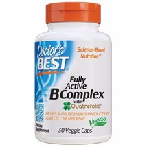 Doctor&#39;s Best Fully Active B Complex, Non-GMO, Gluten Free, Vegan, Soy F... - £13.44 GBP