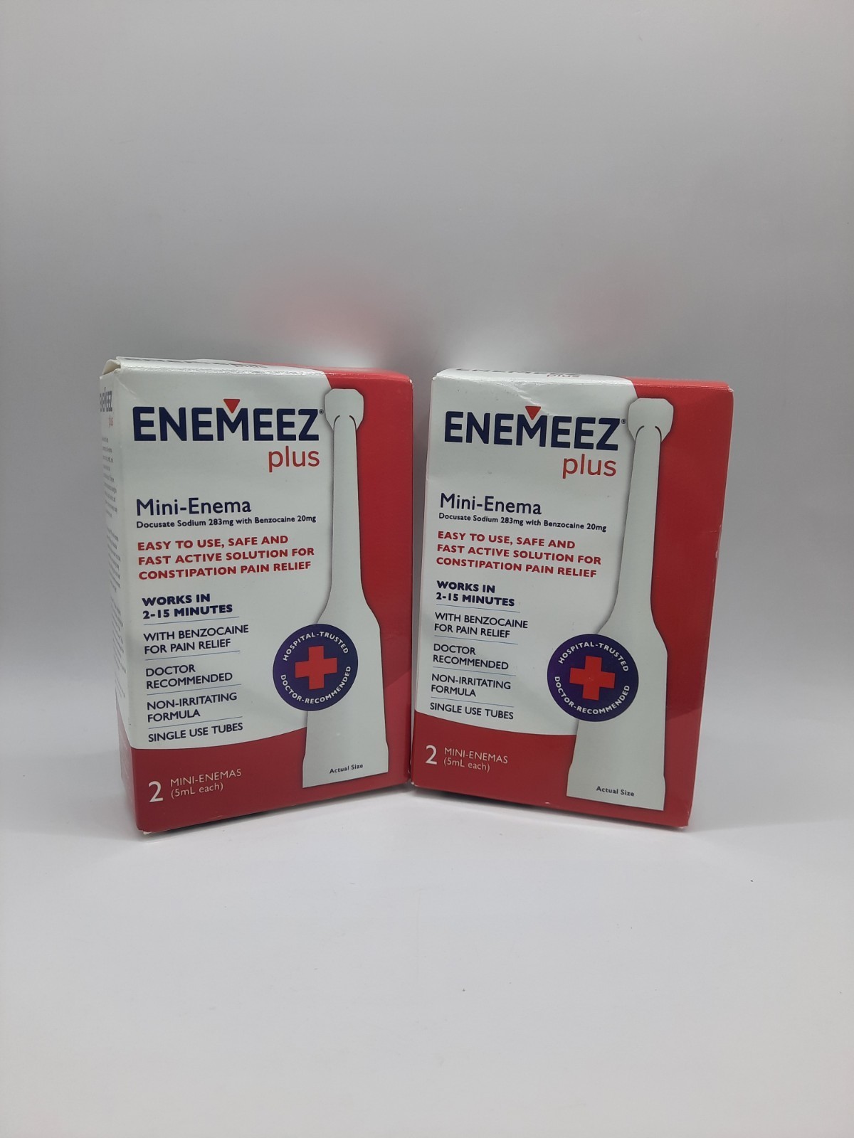 ENEMEEZ PLUS 2ct Mini-Enema constipation relief DocuSol NIB 12/26 & Up ☆2 BOXES☆ Item image 2