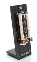 Keren Kopal Hand made Brown mezuzah Decorated with Austrian Crystals - $64.80