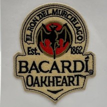 Bacardi New Oakheart Rum 1862 El Ron Del Murcielago Iron On Embroidered Patch - £3.96 GBP