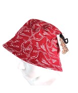 NWT Miller High Life Logo Red Cotton Bucket Hat OSFM Spencer&#39;s Party Str... - $330.75 MXN