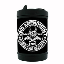 2nd Amendment Black Metal Car Ashtray D6 Gun Arms Right - $12.82