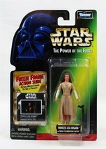 SEALED 1997 Star Wars POTF Princess Leia Endor Freeze Frame Action Figure - $29.69