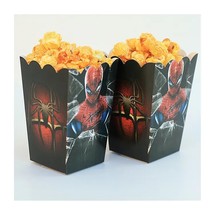 6Pcs      Theme Popcorn Box Kids Birthday Party Supplies Paper Popcorn box Baby  - £115.50 GBP