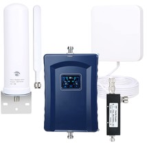 Cell Phone Signal Booster For Home &amp;Office, Up To 6000 Sq Ft,Cell Phone ... - £350.04 GBP