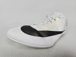 Nike Zoom Rival Sprint Track Shoes Size 12 Men&#39;s White Black Spikes DC87... - $36.99