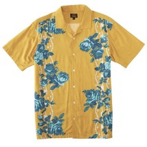 Billabong Wrangler Collab Hawaiian Shirt Organic Cotton blend Desert Rose Gold - £35.81 GBP