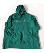 Vtg Champion Green Pull over Hooded Sweatshirt with front pocket Size XL - $19.75