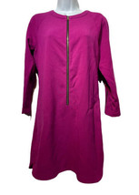 rachel rachel roy pink Front zip long sleeve dress Women’s size L - £19.75 GBP