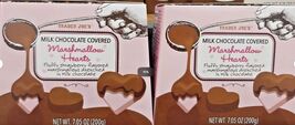 Trader Joe's Milk Chocolate Covered Marshmallow Hearts 7.05oz 200g (2 Bo... - $29.65
