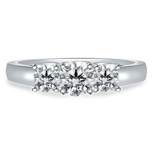 14k White Gold Finish 0.50 Ct Round Cut Diamond Wedding Engagement Ring 925 - £69.53 GBP