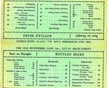 The Old Budweiser Cafe Beer Menu Tent Card 1930&#39;s Philadelphia Pennsylvania - $49.51