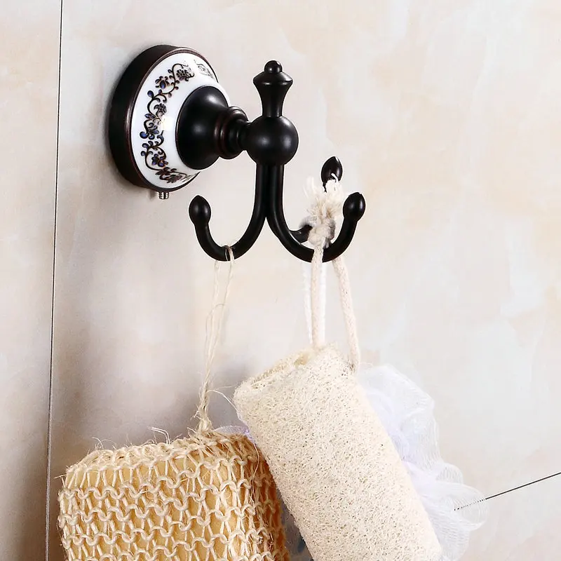 House Home A Black Bronze Brushed Bathroom Accessories Towel Shelf Towel... - £52.70 GBP