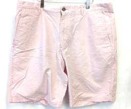 Merona Target Chino Shorts Mens Size 40 Club Flat Front Cotton Pink - £7.83 GBP