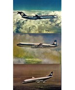 Postcards Lot of 3 KLM DC 7 , 8, &amp; 9 airplane Postcards - $10.91 CAD