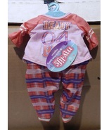 My Life AS Red &amp; Pink Sporty Pajamas My Life 18" Doll Outfit 29672 NIB 9T - $8.49