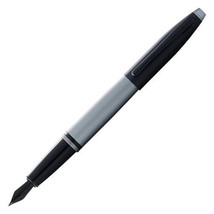 Cross Cross Calais Fountain Pen (Matte Grey/Black) - Fine - £51.29 GBP