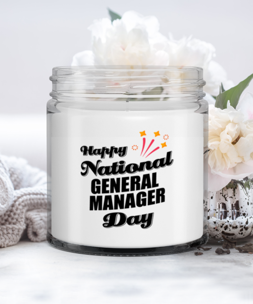 Primary image for Funny General Manager Candle - Happy National Day - 9 oz Candle Gifts For 