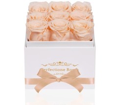 Perfectione Roses Preserved Flowers in a Box, Red Real Roses Long-Lastin... - £54.29 GBP