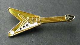 Flying V Wishbone Music Rock Electric Guitar Lapel Pin 1.25 Inches - £4.23 GBP