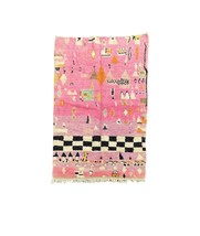 Pink wool Handknotted Rugs in so amazing colors and design and natural m... - $70.00+