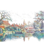 &quot;Silent River&quot; By H Claude Pissarro Framed  Limited  Edition Lithograph ... - $2,569.05