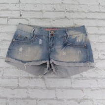 Clock House Jean Shorts Womens 40 Blue Distressed Low Rise Cuffed 33in Waist - £19.60 GBP