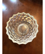 BEAUTIFUL LEAD CRYSTAL BOWL CUT &amp; ETCHED DECORATIVE CUT TRIM AROUND THE ... - €18,27 EUR