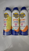 Banana Boat SPORT Mineral 50 SPF 5 OZ Per Can Lot Of 3 High Endurance Vs. Sweat - £12.65 GBP