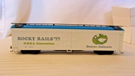 HO Scale Athearn, Rocky Rails &#39;77 NMRA Convention Box Car, White, #7-19-77 Built - £19.57 GBP