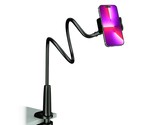 Cell Phone Clip Bed Stand Holder, With Grip Flexible Long Arm Gooseneck ... - $33.99